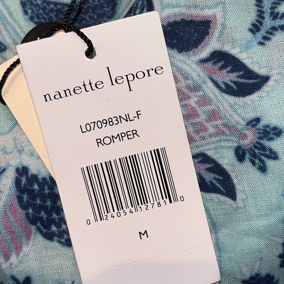 NANETTE LEPORE SWIM Raquel Tie Front Swim Romper New with Tags - Size Medium - Picture 12 of 15